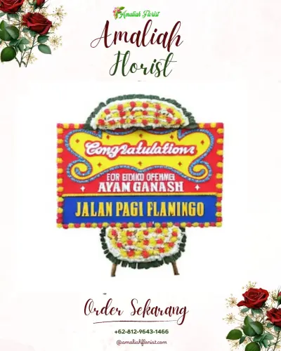 Bunga Papan Congratulation di Kemukten